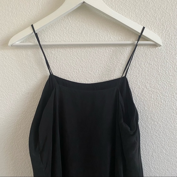 Objects Without Meaning Black Relaxed Fit Spaghetti Strap Slip Dress - Picture 7 of 9